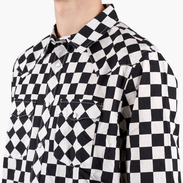 Stussy Checker Western Long Sleeve Shirt-SUEDE Store